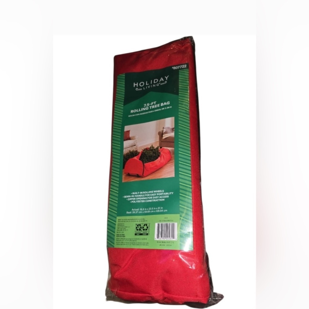 Red Storage Bag with Wheels